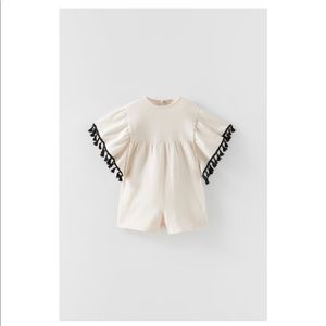 Zara tasseled jumpsuit NWT, sz 18-24 months